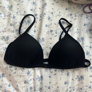 Aerie push-up swim top black